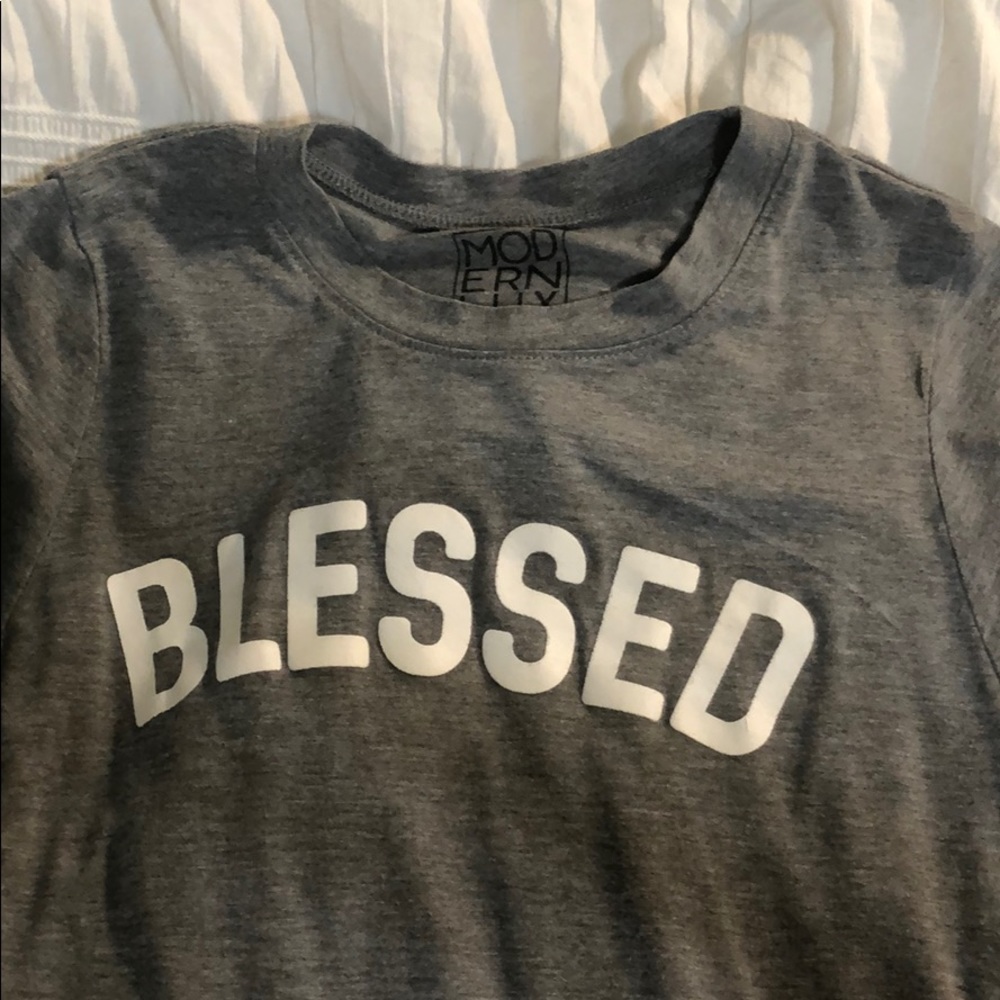 Grey, Modern Lux tee